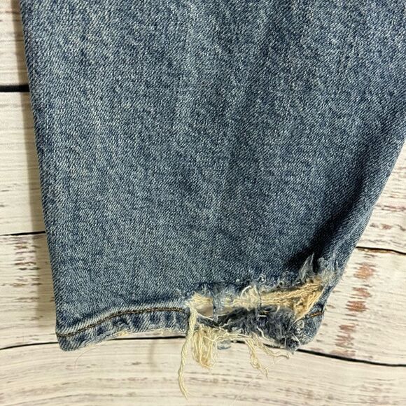 AGOLDE Jeans Womens size 29 Toni Mid-Rise Straight Blue Landmark organic Cotton - Picture 6 of 16